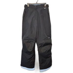Black Slalom Snow Pants Insulated Knee Patches Size Women’s Large Vintage